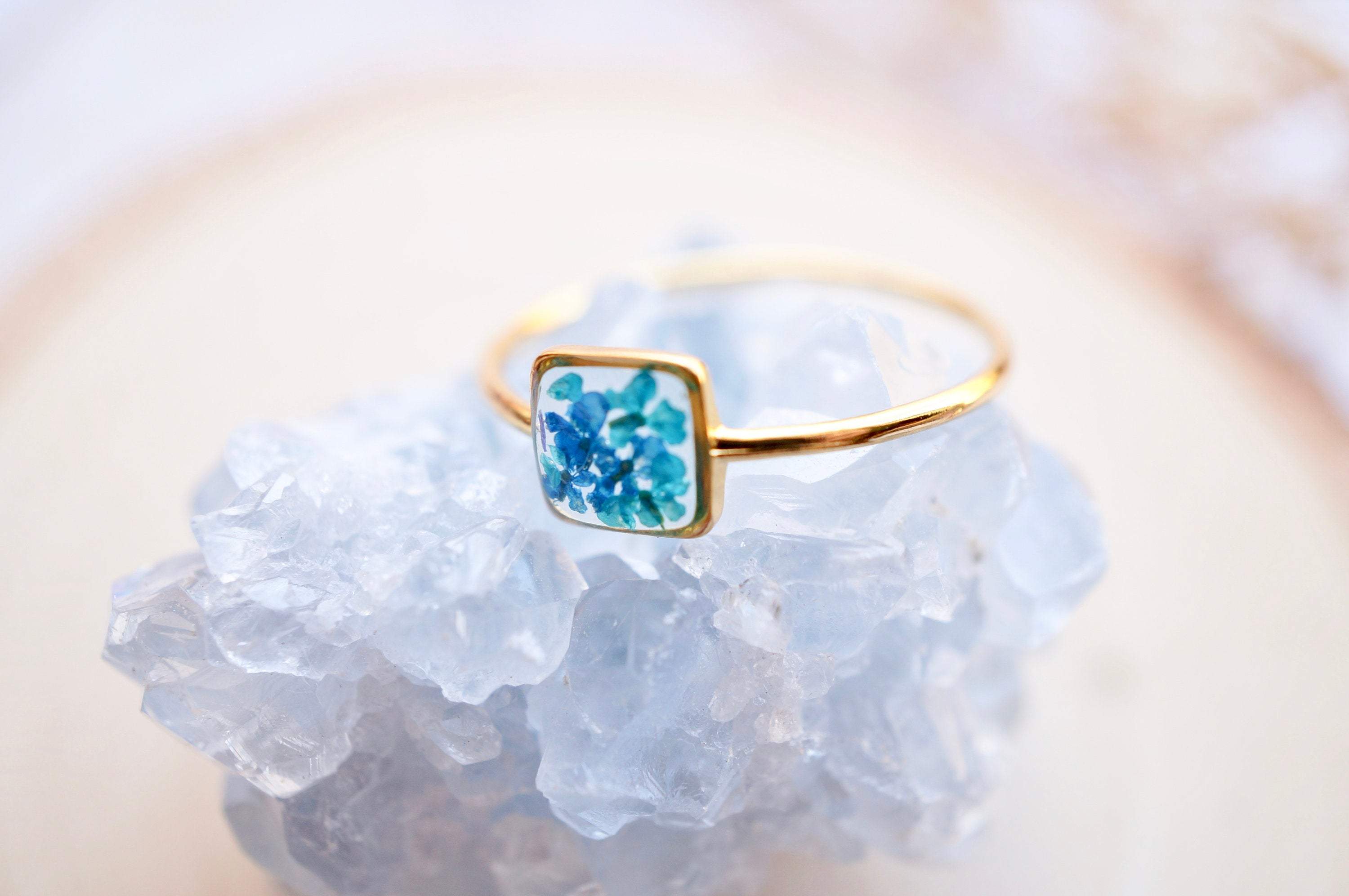 Blue hot sale resin ring